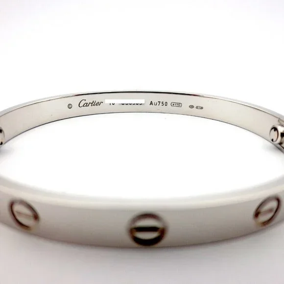 Cartier Love Bracelet Bangle in 18k White Gold NEW STYLE Screw System - Picture 4 of 6